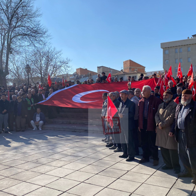 Aksaray'da terör örgütü PKK'ya tepki gösterildi #2