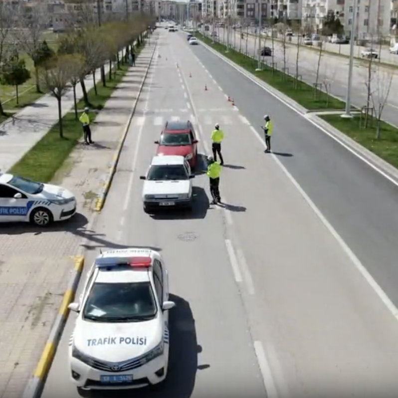 Aksaray'da bayram için trafik tedbileri alındı ! #1