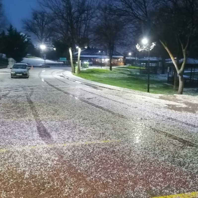 Aksaray’da dolu yağışı yıktı geçti ! #3