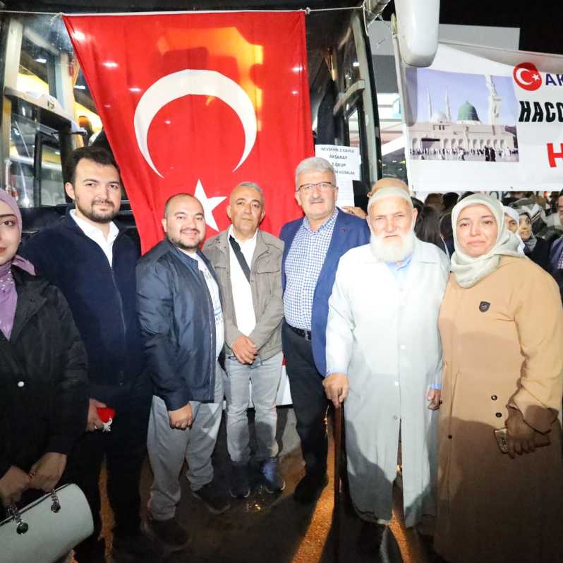 Aksaray'dan Hac Kafilesi dualarla uğurlandı #3