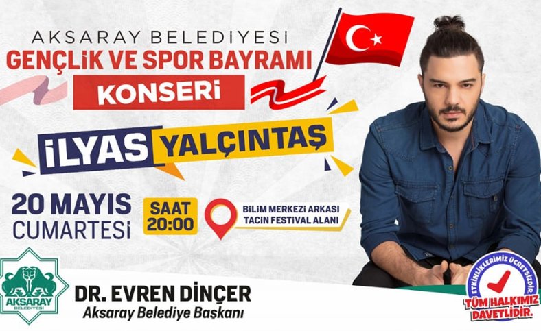 Aksaray'da gençlik konseri