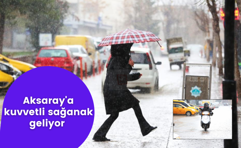 Aksaray'a sağanak geliyor !