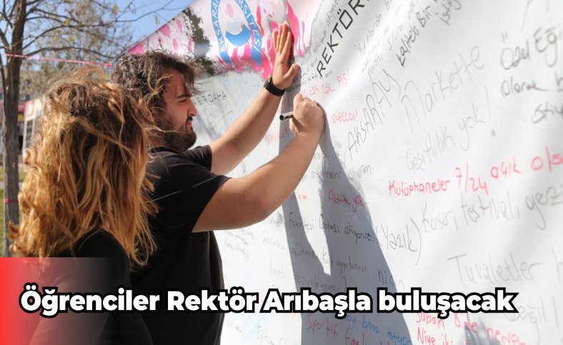 Öğrenciler Rektör Arıbaşla buluşacak