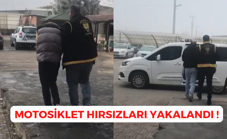 Aksaray'da motosiklet hırsızı 2 kişi yakalandı