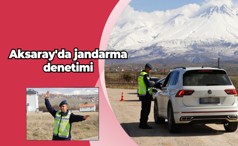 Aksaray'da jandarma denetimi