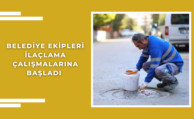 Belediye ekipleri ilaçlama çalışmalarına başladı