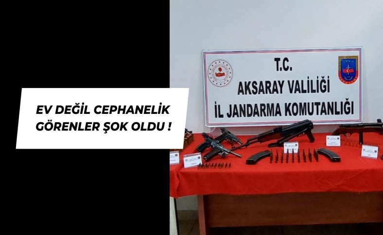 Ev değil cephanelik ! Görenler şok oldu