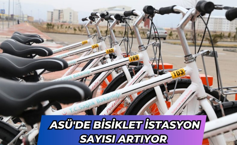 ASÜ'de Bisiklet istasyon sayısı artıyor