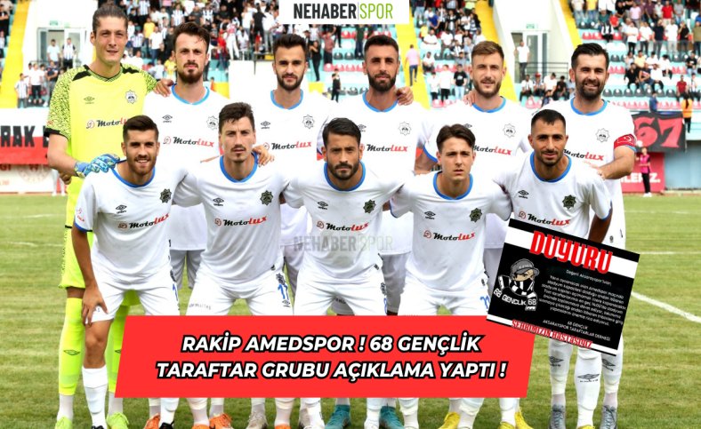 Rakip Amedspor ! 68 Gençlik taraftar grubu açıklama yaptı !