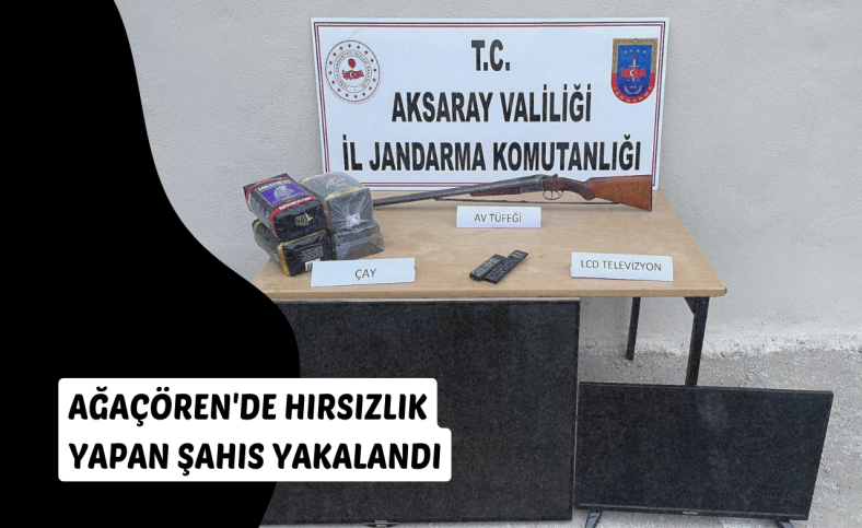 Ağaçören'de hırsızlık yapan şahıs yakalandı