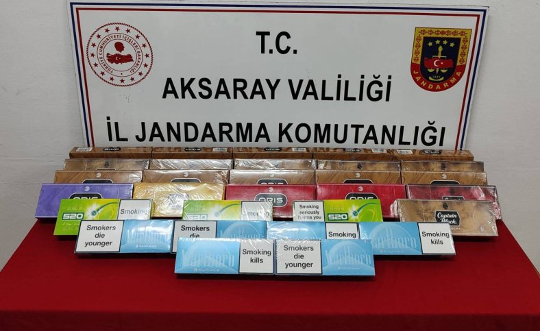 O KAÇAKÇI AKSARAY'DA OTOBÜSTE YAKALANDI